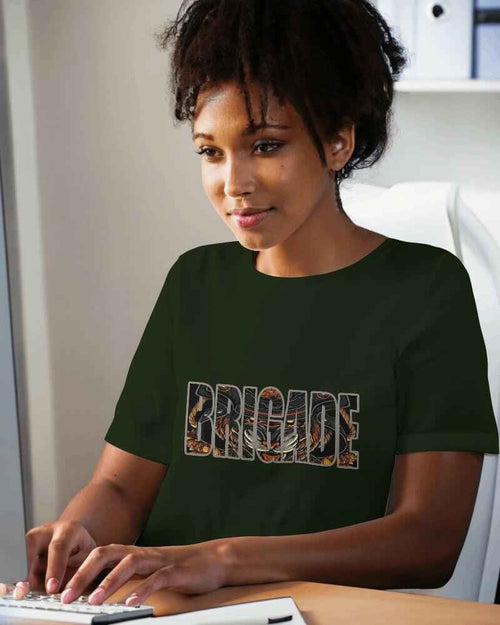 Brigade Regular Fit Pine Green T-shirt