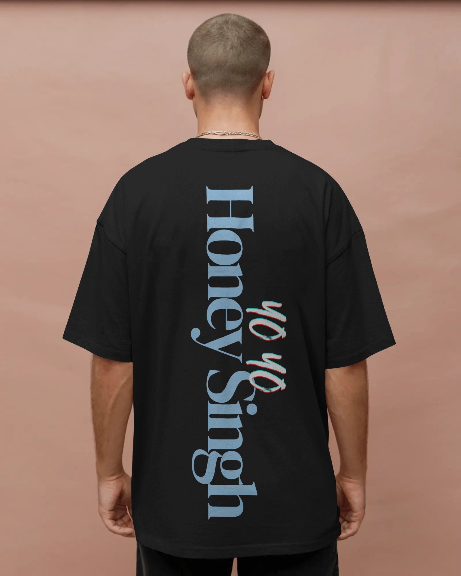 Honey Singh My Story tour graphic oversized black tee from Nitorious Atelier