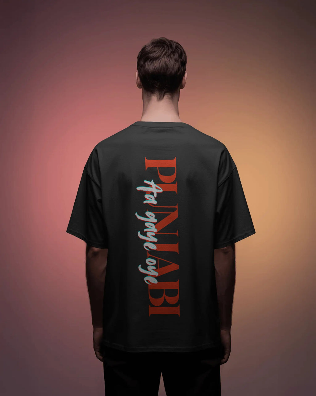 Diljit Dosanjh Aura Tour Oversized Black Tshirt