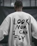 Travis Scott Look Mom I Can Fly Luxe White Sweatshirt from Circus Maximus Stadium Tour – premium cotton concert merch, oversized streetwear style